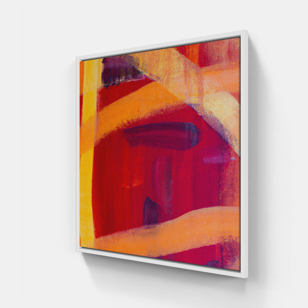 Orange sunrise bright-Canvas-artwall-20x20 cm-White-Artwall