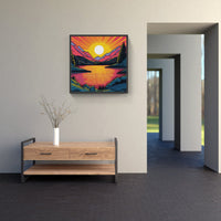Picturesque Sunset Haven-Canvas-artwall-Artwall