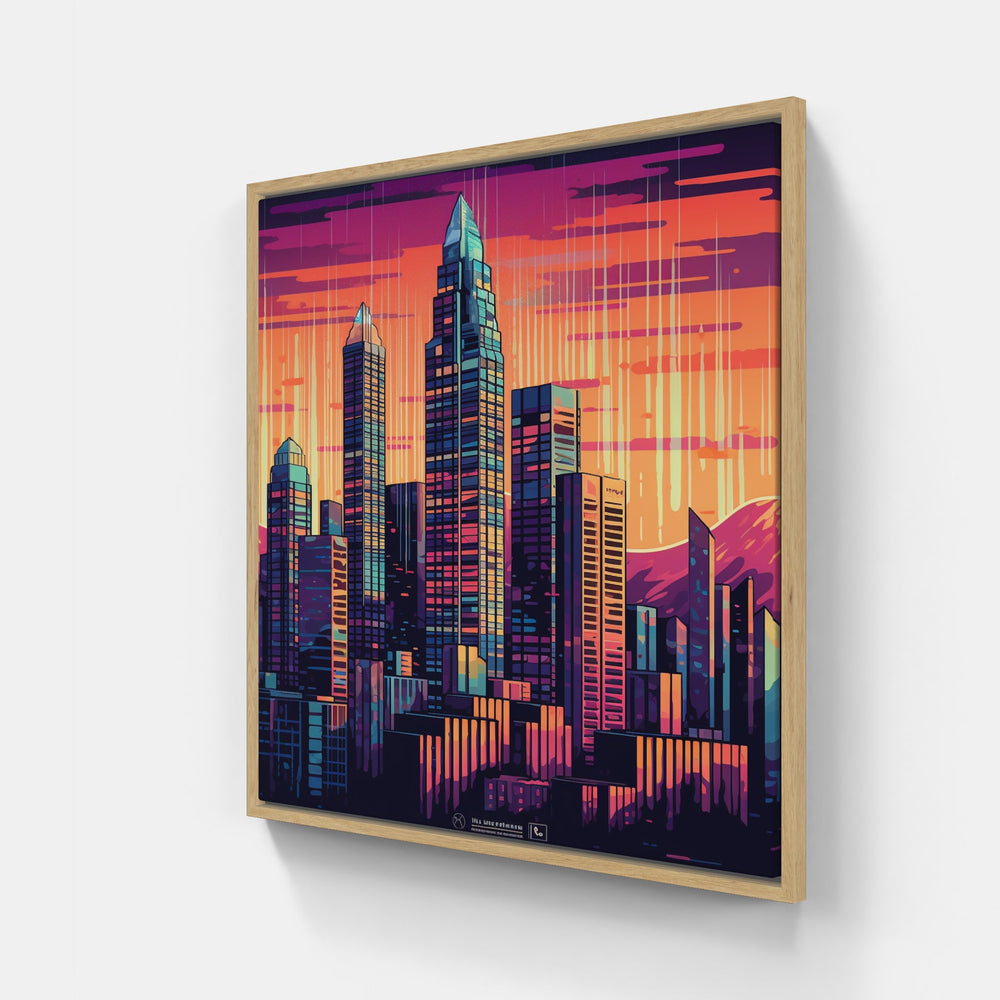 Illuminated Skyline Magic-Canvas-artwall-Artwall