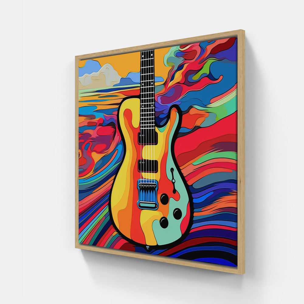Charming Guitar Echo-Canvas-artwall-Artwall