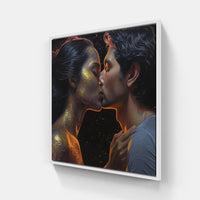 Passionate Affection Harmony-Canvas-artwall-20x20 cm-White-Artwall