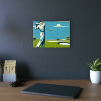 Golf Course Sunrise- Tableau aluminium