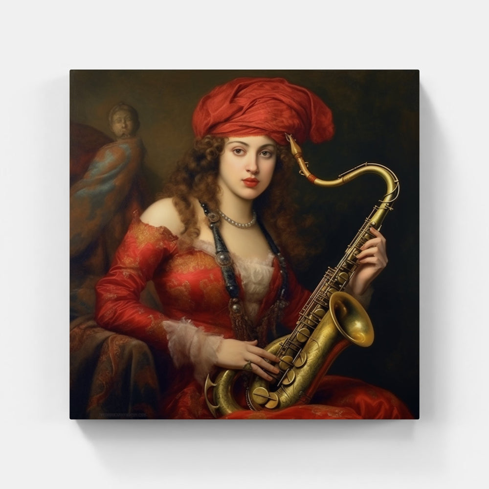 Enchanting Saxophone Vibes-Canvas-artwall-Artwall