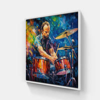 Whimsical Drum Journeys-Canvas-artwall-20x20 cm-White-Artwall