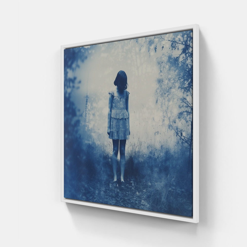 Cyanotype Symphony Unveiled-Canvas-artwall-20x20 cm-White-Artwall