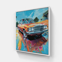 Car Culture Chronicles-Canvas-artwall-20x20 cm-White-Artwall