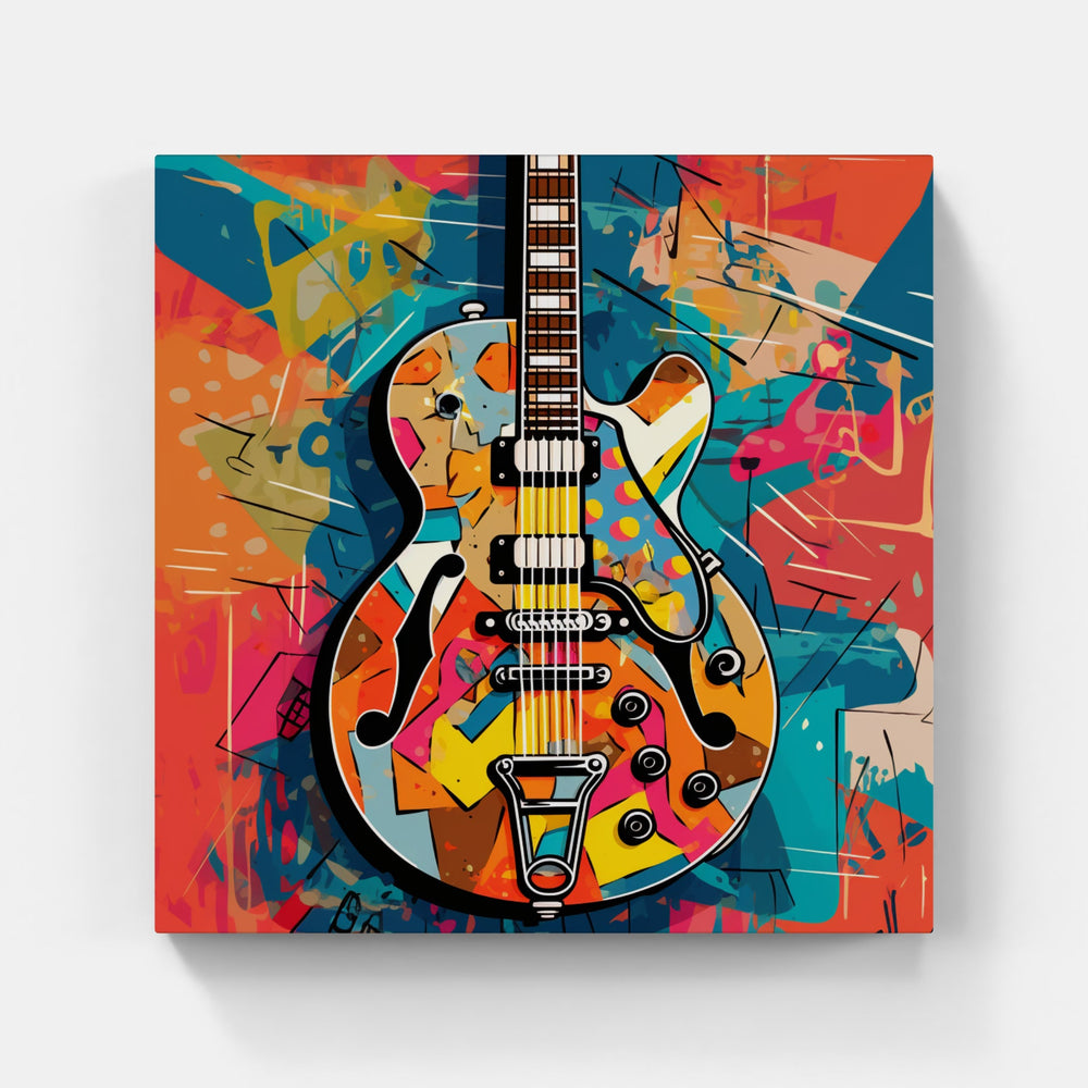Vibrant Guitar Harmony-Canvas-artwall-Artwall