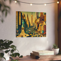 New-York Brille Toujours.- Tableau aluminium