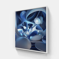 Prismatic Waves-Canvas-artwall-20x20 cm-White-Artwall