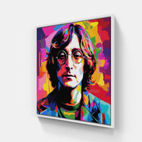 John Lennon song-Canvas-artwall-20x20 cm-White-Artwall