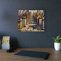 New York ville belle.- Tableau aluminium