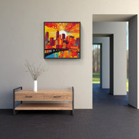 Abstract Urban Skyline-Canvas-artwall-Artwall