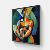 Picasso's Color Symphony-Canvas-artwall-20x20 cm-Black-Artwall