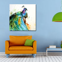 Multicolor Peacock Colorful Art Print