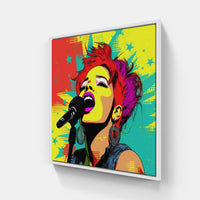 Magical Vocal Melody-Canvas-artwall-20x20 cm-White-Artwall