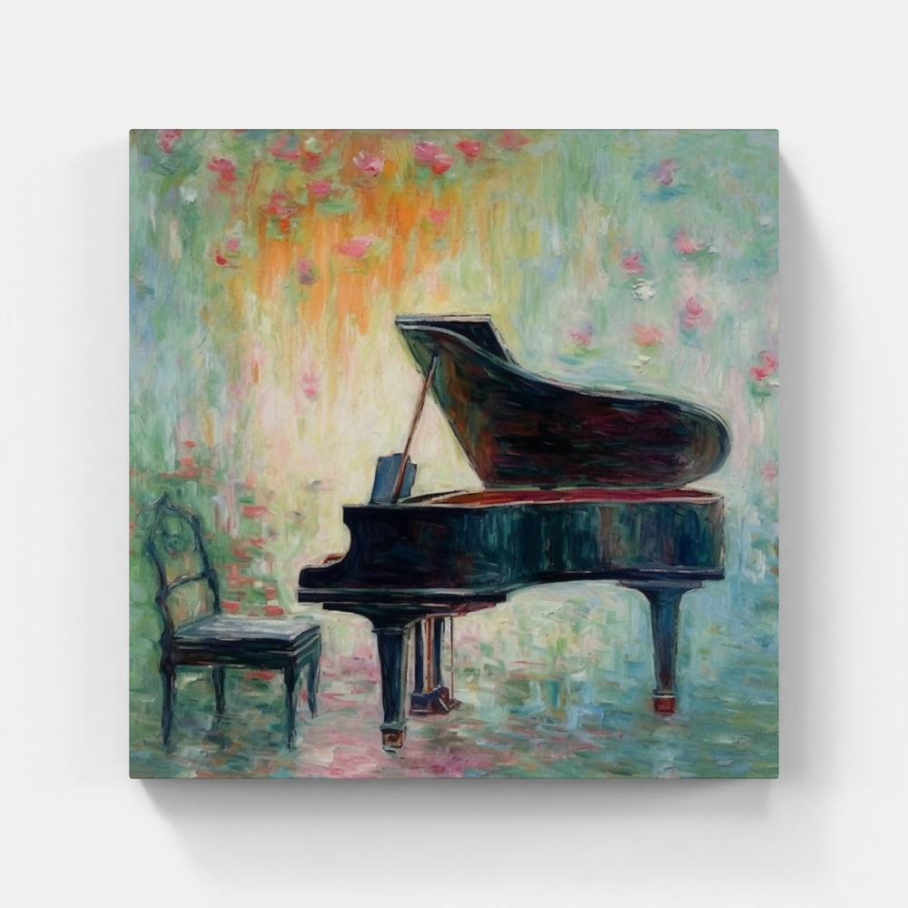 Whimsical Piano Imagery-Canvas-artwall-Artwall