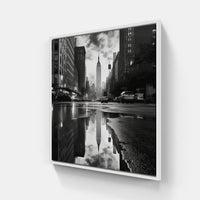 City of Glass Towers-Canvas-artwall-40x40 cm-White-Artwall