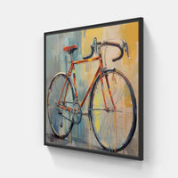 Bike Escapades-Canvas-artwall-20x20 cm-Black-Artwall