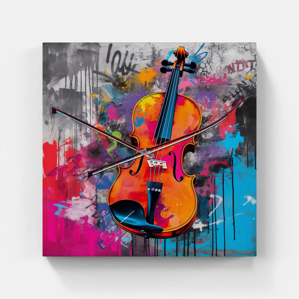 Spirited Violin Performance-Canvas-artwall-Artwall