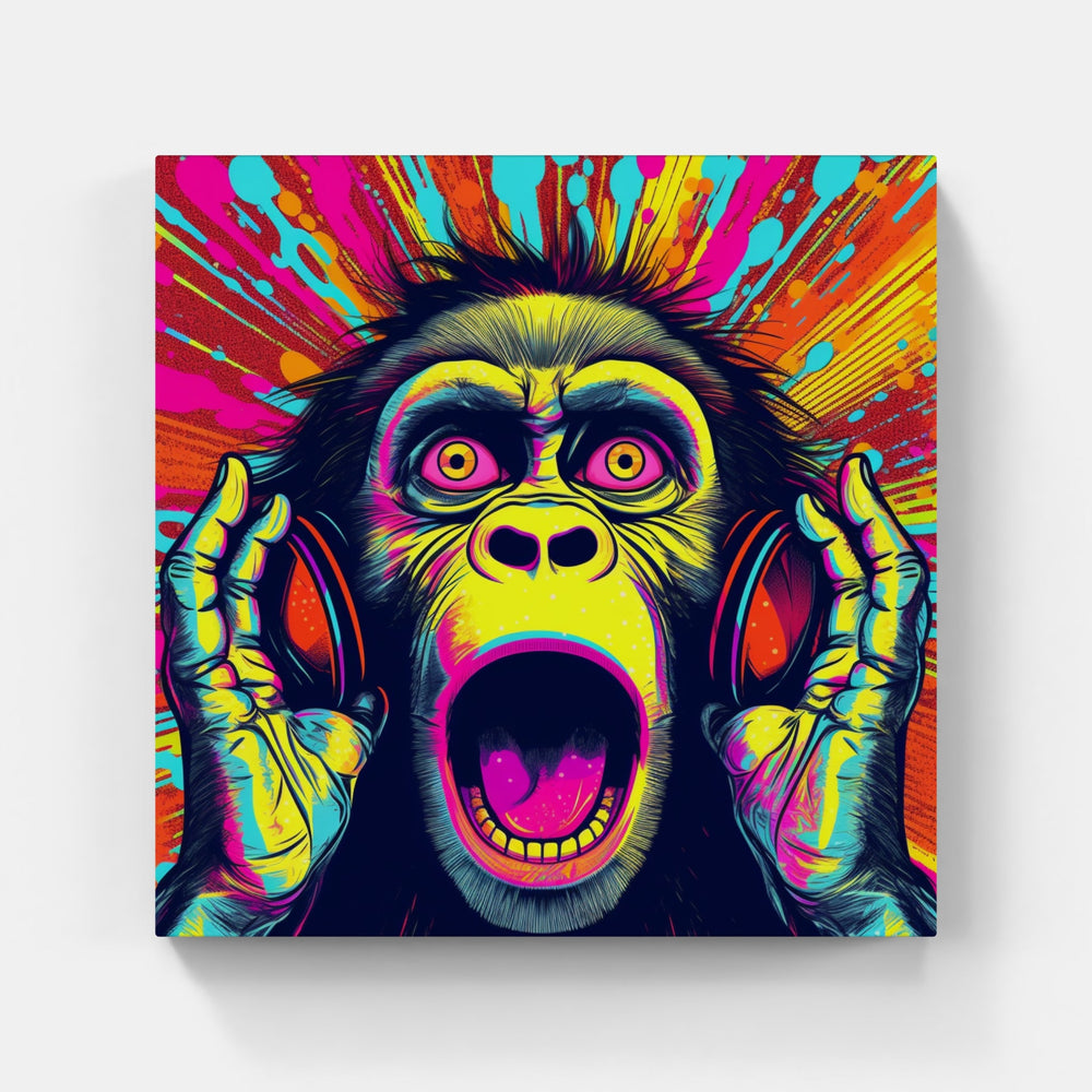 Whimsy Monkey Masterpiece-Canvas-artwall-Artwall