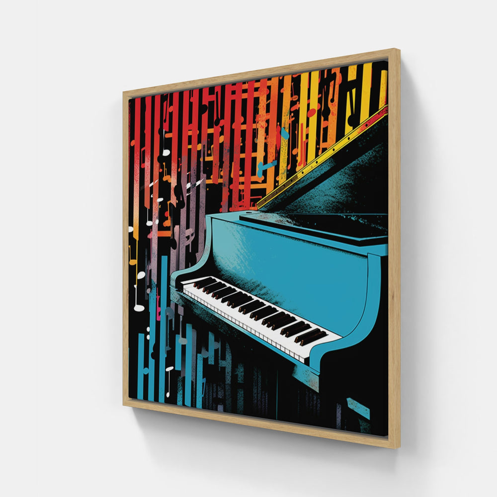 Musical Piano Portrait-Canvas-artwall-Artwall