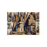 New-York jamais dormir.- Tableau aluminium