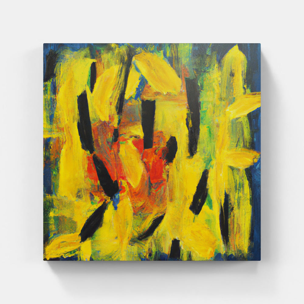 Yellow rushing sunrise-Canvas-artwall-Artwall