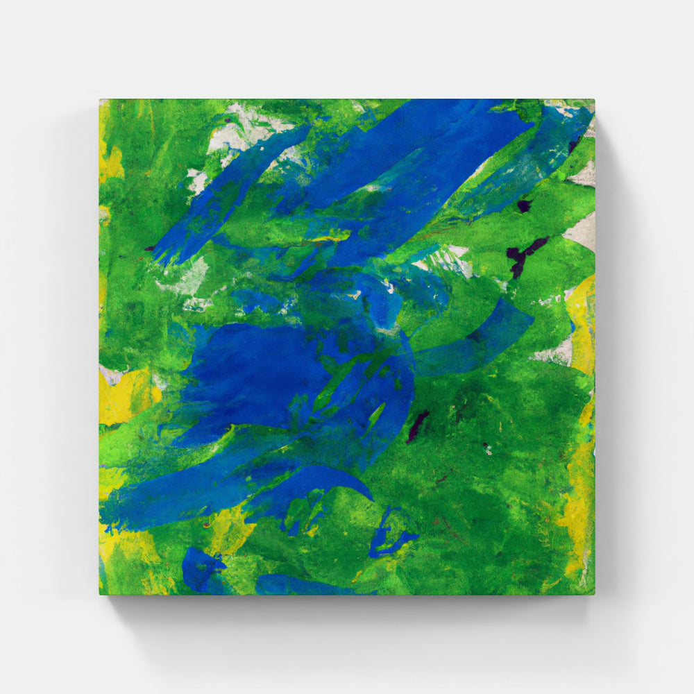 Green Hope Dreams-Canvas-artwall-20x20 cm-Wood-Artwall