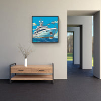Seafaring Dreams Stunning Boat-Canvas-artwall-Artwall