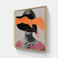 Abstract Collage Rhapsody-Canvas-artwall-20x20 cm-Wood-Artwall