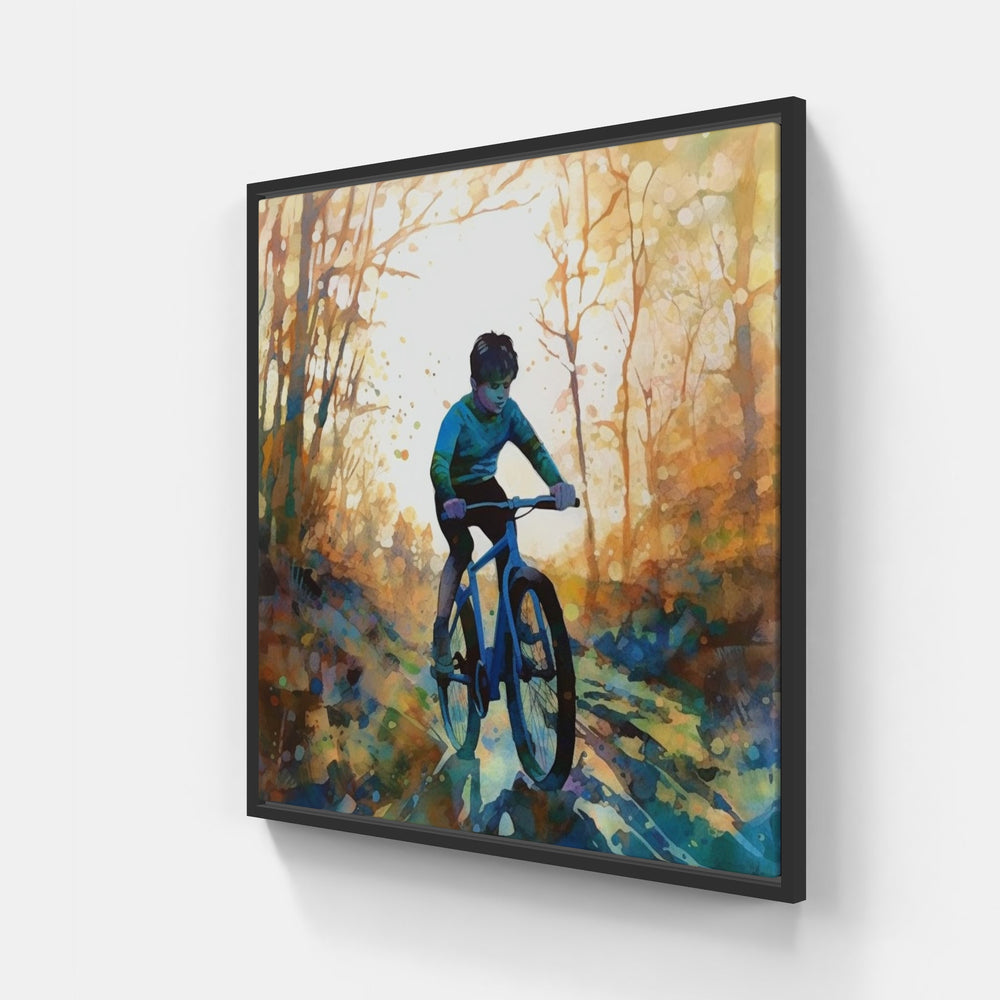 Bicycle Symphony-Canvas-artwall-20x20 cm-Black-Artwall