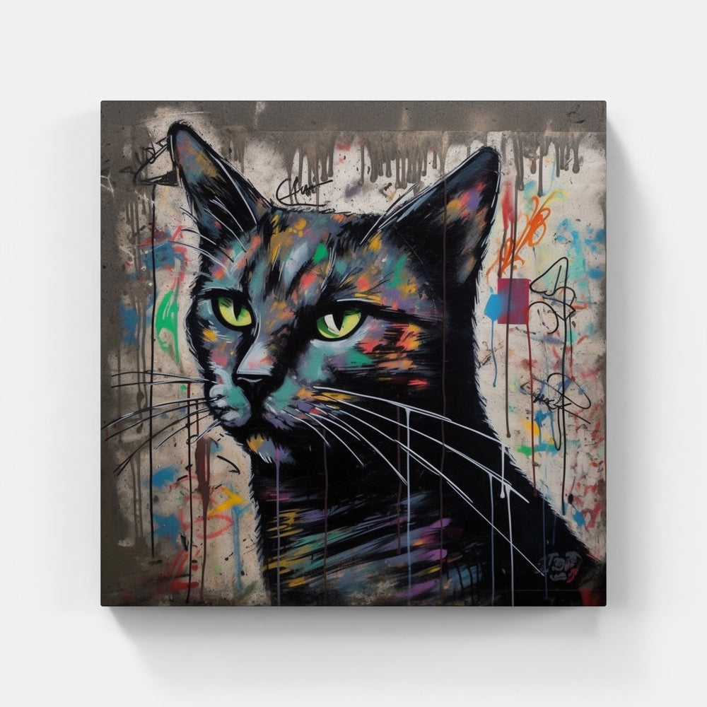 Cat purr sleep-Canvas-artwall-Artwall