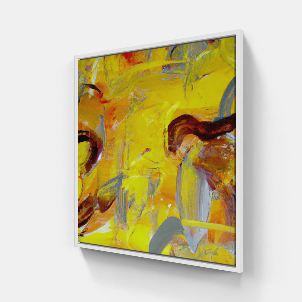 Yellow sunsets paint-Canvas-artwall-20x20 cm-White-Artwall