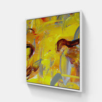 Yellow sunsets paint-Canvas-artwall-20x20 cm-White-Artwall