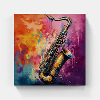 Vibrant Saxophone Expressions-Canvas-artwall-Artwall