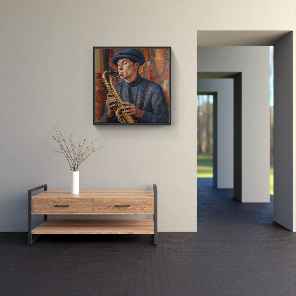 Mellow Saxophone Melodies-Canvas-artwall-Artwall