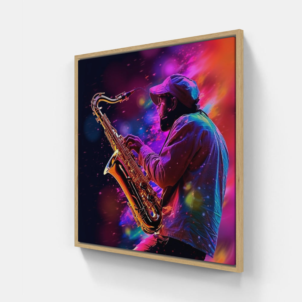Captivating Saxophone Solo-Canvas-artwall-Artwall