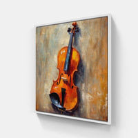 Tranquil Violin Melodies-Canvas-artwall-20x20 cm-White-Artwall