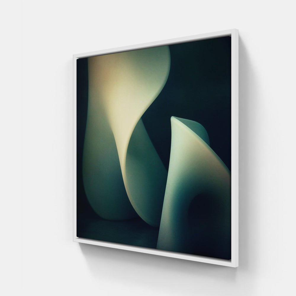 Elegant Echo-Canvas-artwall-40x40 cm-White-Artwall