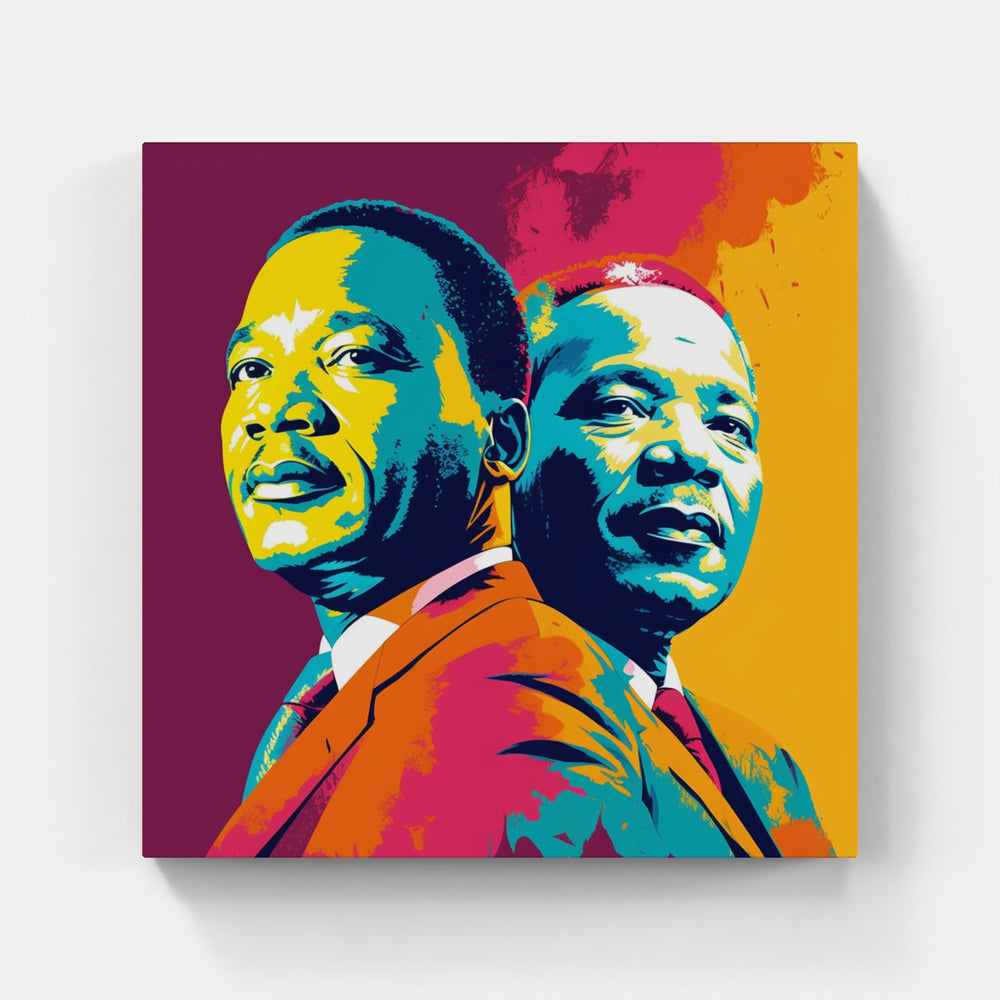 Martin Luther King Pop Power-Canvas-artwall-Artwall