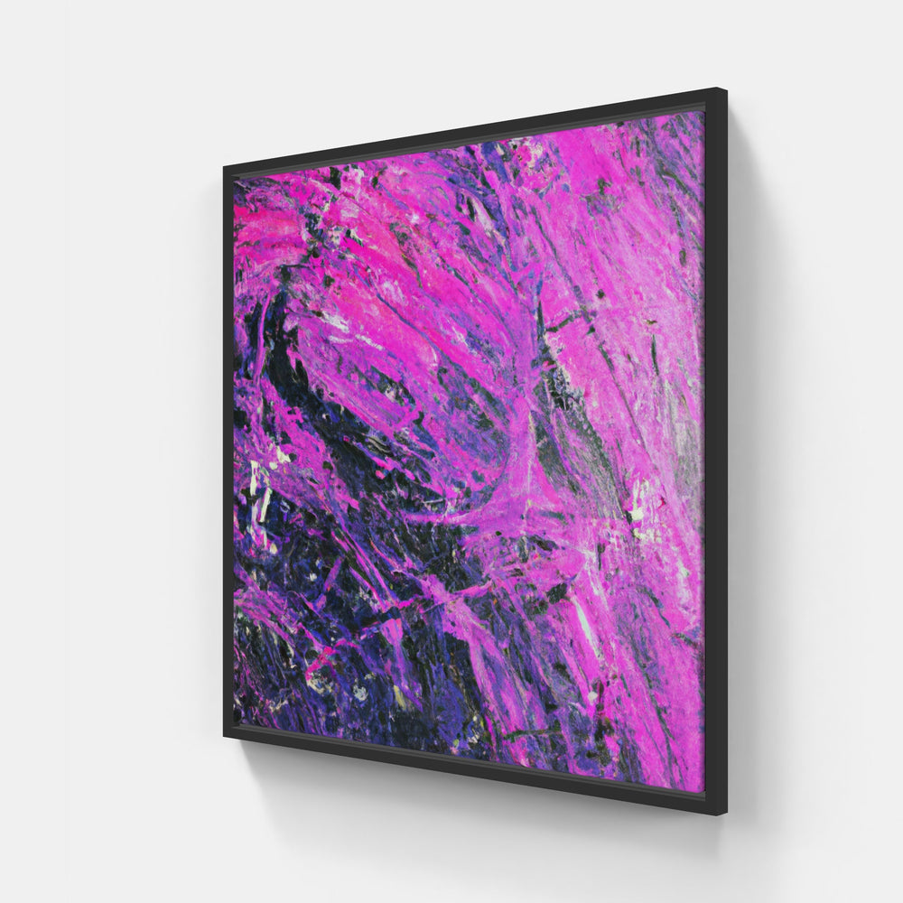 Purple light-Canvas-artwall-20x20 cm-Black-Artwall