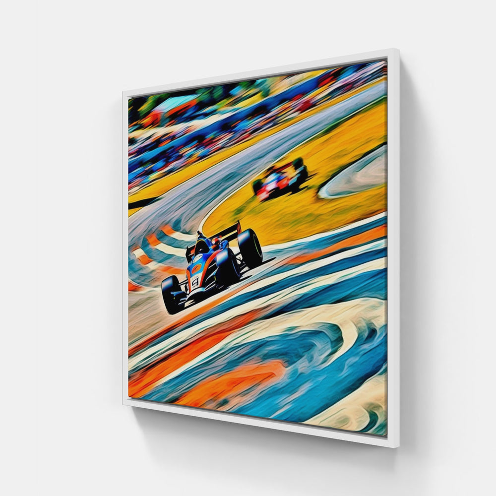 Adrenaline-Packed Formula 1 Canvas-Canvas-artwall-20x20 cm-White-Artwall