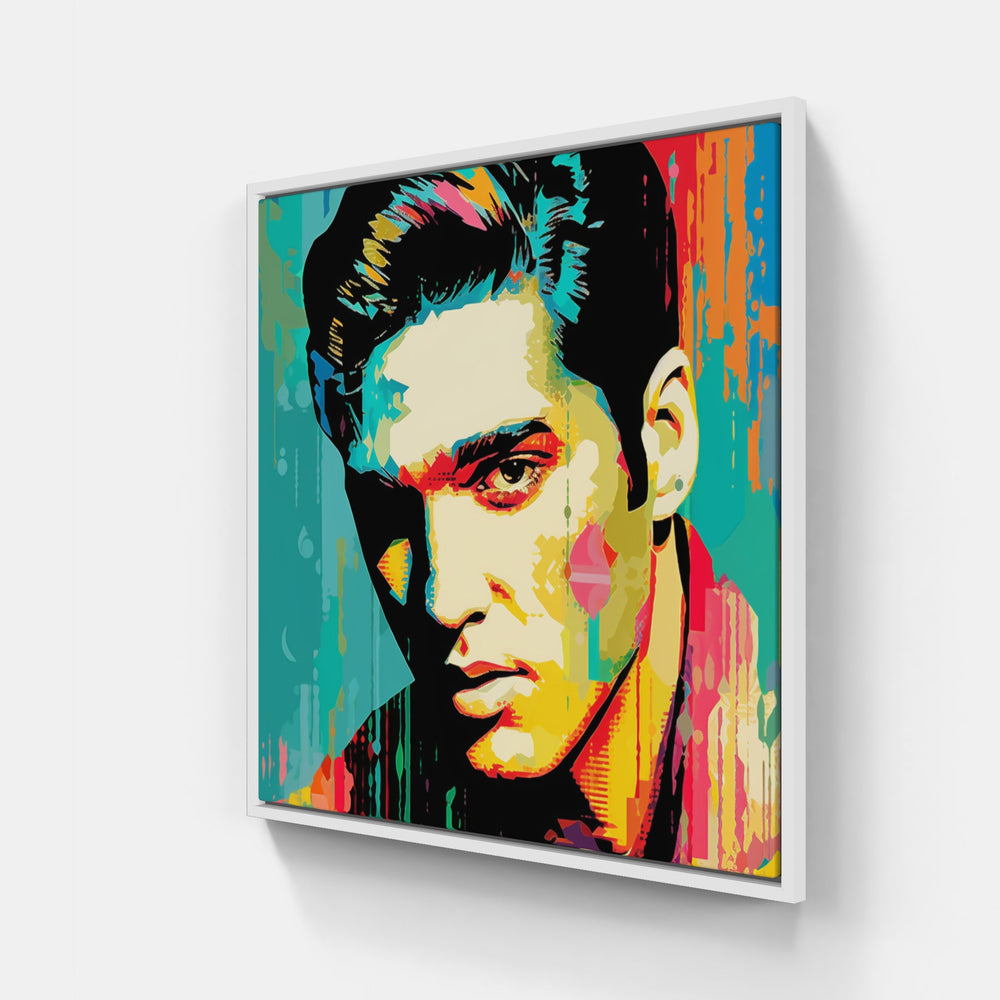 Elvis memory-Canvas-artwall-20x20 cm-White-Artwall