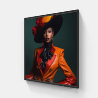 Fashion Dreams Unveiled-Canvas-artwall-20x20 cm-Black-Artwall