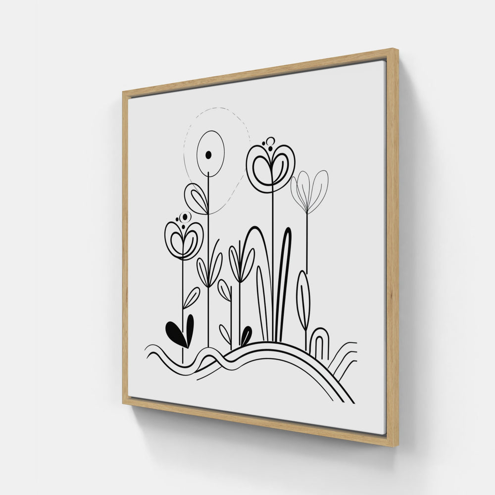 Serene Line-Canvas-artwall-Artwall