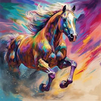 Wild Horse Adventure-Canvas-artwall-Artwall