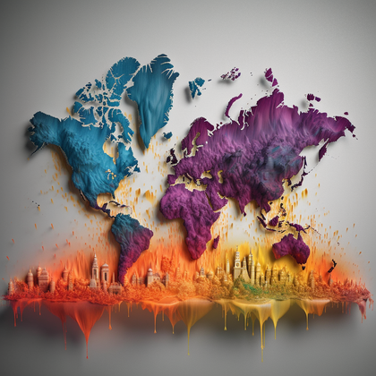 Luminous World Symphony-Canvas-artwall-Artwall