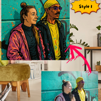 Custom canvas prints street art