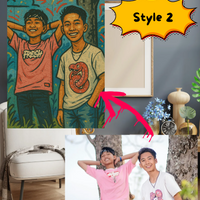 Custom canvas prints street art