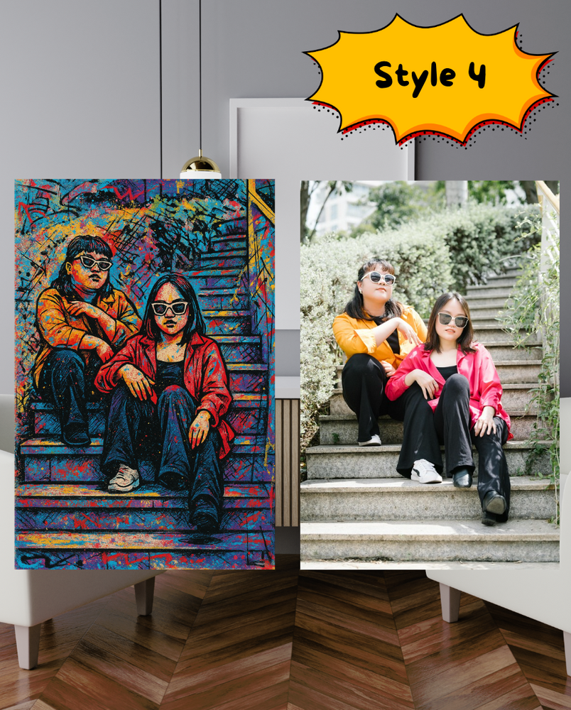 Custom canvas prints street art